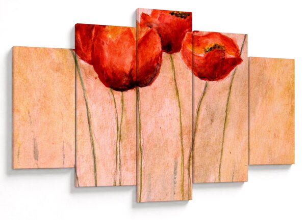 Kép - piros tulipán (150x105 cm)