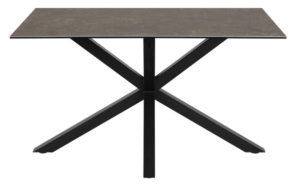 Asztal Norsica 918, 76x80cm, Fekete