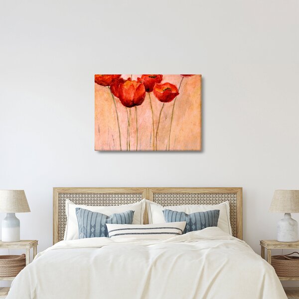 Kép - piros tulipán (70x50 cm)