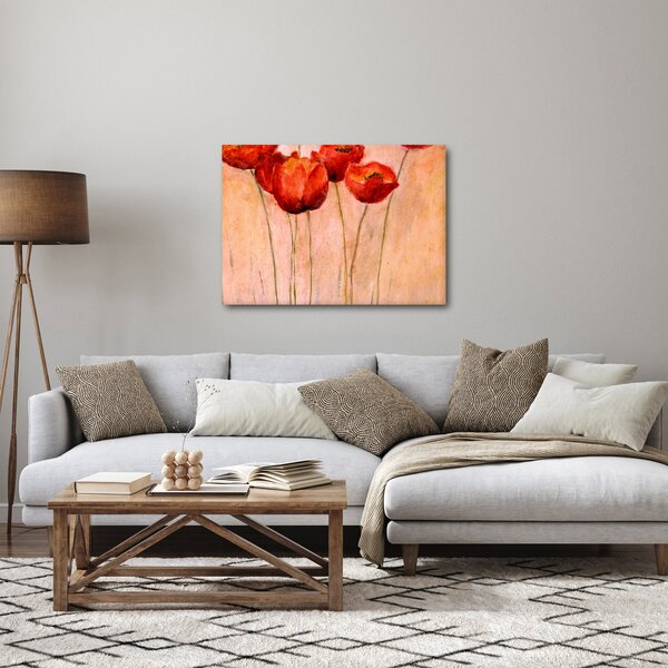 Kép - piros tulipán (70x50 cm)