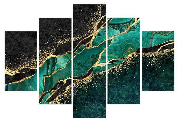 Kép - Kerozin-arany márványozás (150x105 cm)