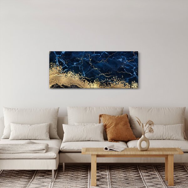 Kép - Sötétkék márvány (120x50 cm)