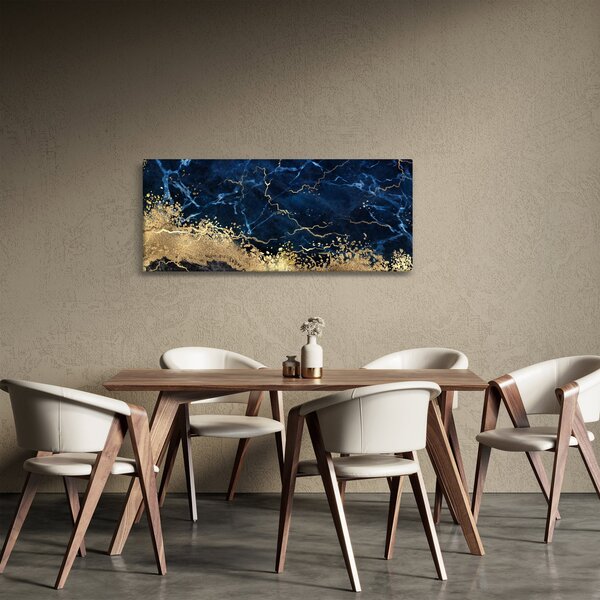 Kép - Sötétkék márvány (120x50 cm)