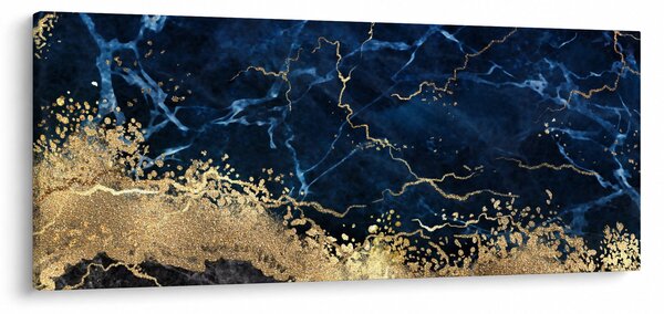 Kép - Sötétkék márvány (120x50 cm)
