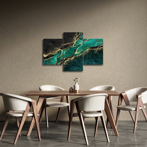 Kép - Kerozin-arany márványozás (90x60 cm)
