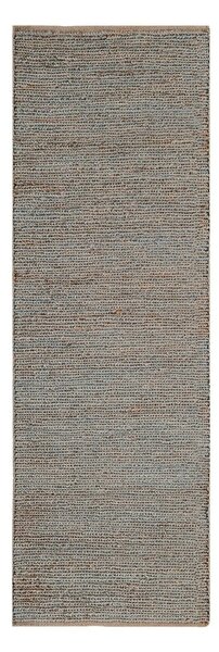 Világosszürke kézi szövésű juta futószőnyeg 66x200 cm Soumak – Asiatic Carpets