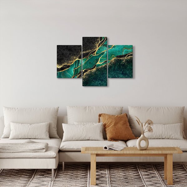 Kép - Kerozin-arany márványozás (90x60 cm)