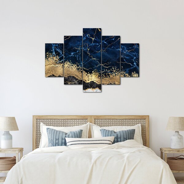 Kép - Sötétkék márvány (150x105 cm)