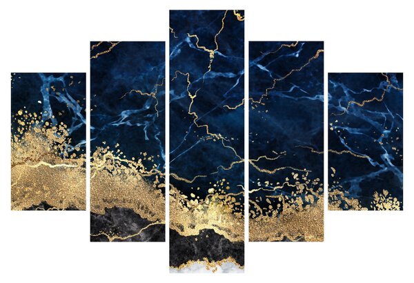 Kép - Sötétkék márvány (150x105 cm)