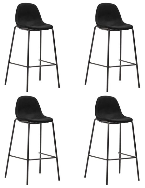 5 részes fekete szövet bárszett