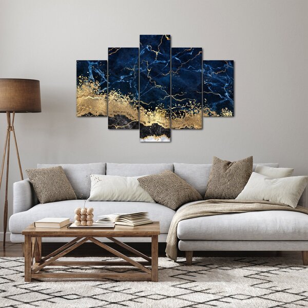 Kép - Sötétkék márvány (150x105 cm)