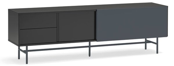Fekete-antracitszürke TV-állvány 180x56 cm Nube – Teulat