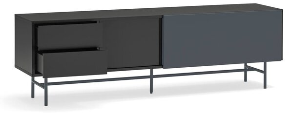 Fekete-antracitszürke TV-állvány 180x56 cm Nube – Teulat