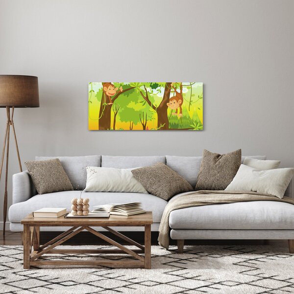 Kép - majmok (120x50 cm)