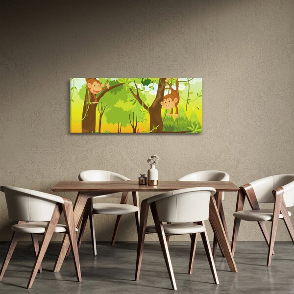 Kép - majmok (120x50 cm)