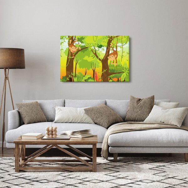 Kép - majmok (90x60 cm)