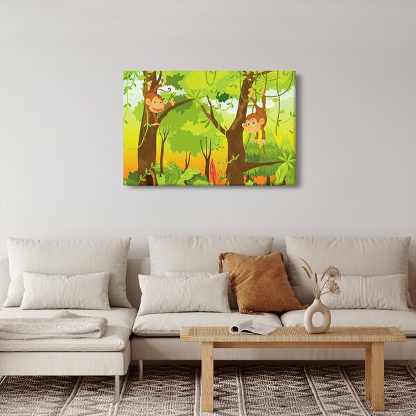 Kép - majmok (90x60 cm)