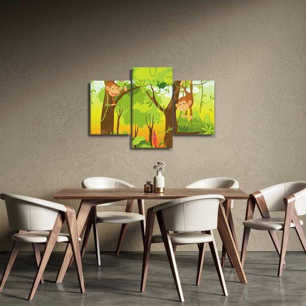Kép - majmok (90x60 cm)