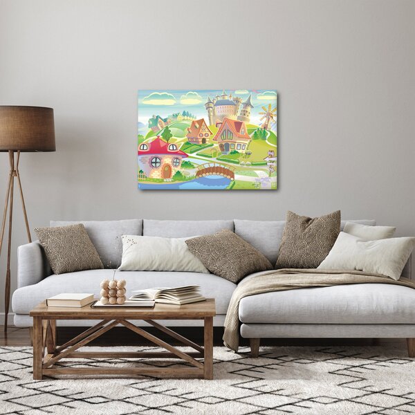 Kép - színes város (70x50 cm)