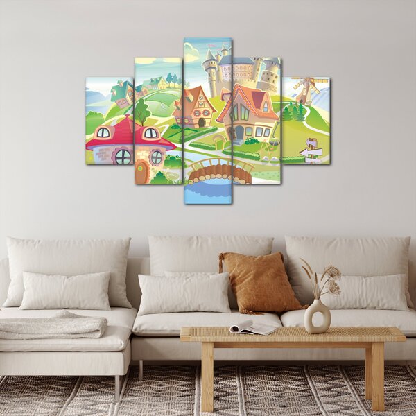 Kép - színes város (150x105 cm)