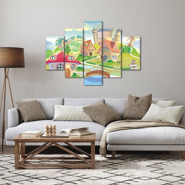 Kép - színes város (150x105 cm)