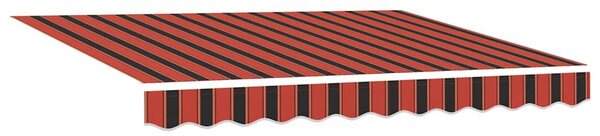 Behúzható napellenző Narancs és Barna 300x250 cm szövet