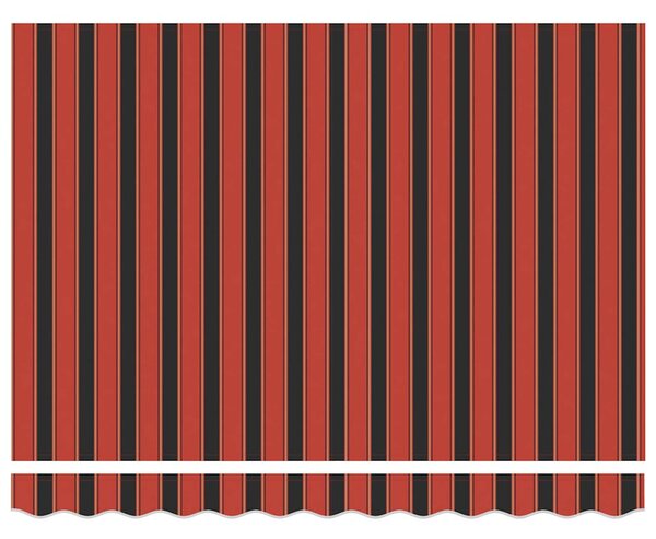 Behúzható napellenző Narancs és Barna 300x250 cm szövet