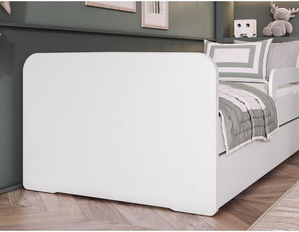 Fehér gyerekágy matraccal, ágyráccsal 80x160 cm Duuli – ELTAP