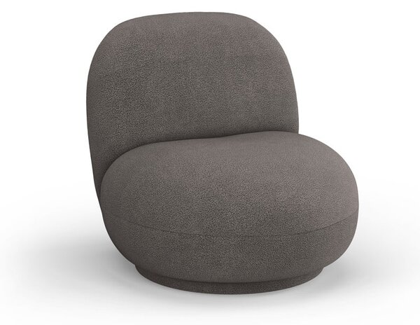 Szürke buklé fotel Chuck – Micadoni Home