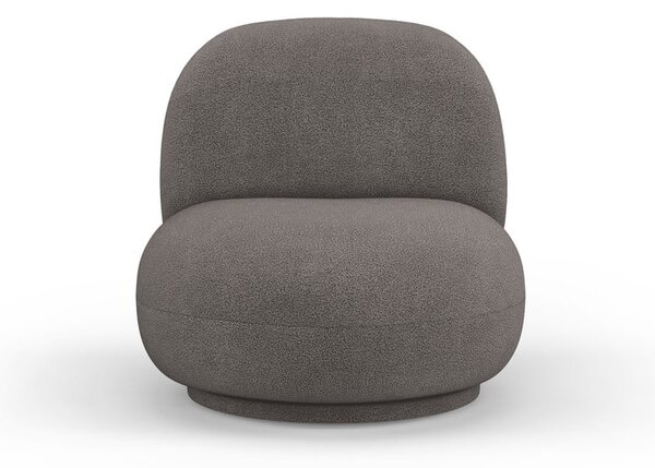 Szürke buklé fotel Chuck – Micadoni Home