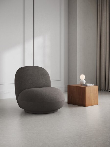Szürke buklé fotel Chuck – Micadoni Home