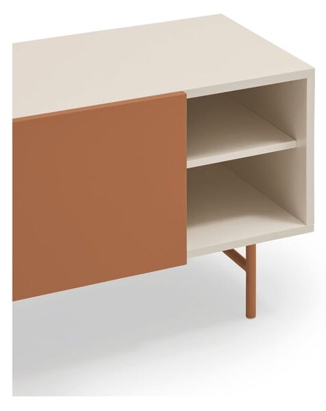 Téglavörös-bézs TV-állvány 180x56 cm Nube – Teulat