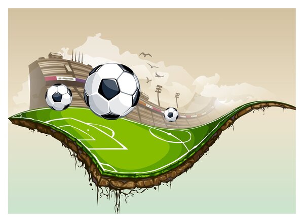 Kép - futballpálya (70x50 cm)