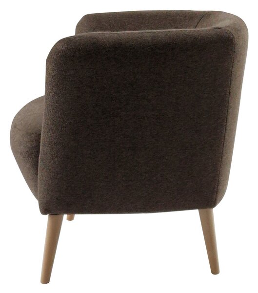 Fotel, barna/bükk, ALIEN