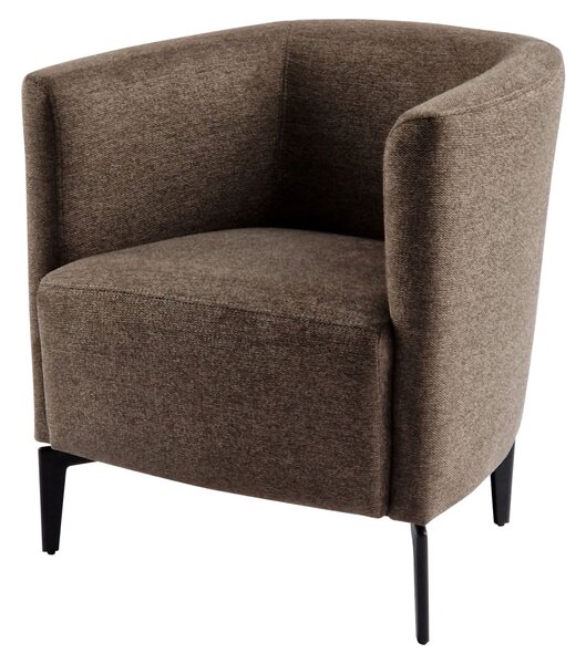 Design fotel, barna/fekete, KAPY