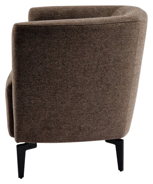 Design fotel, barna/fekete, KAPY