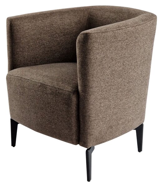 Design fotel, barna/fekete, KAPY