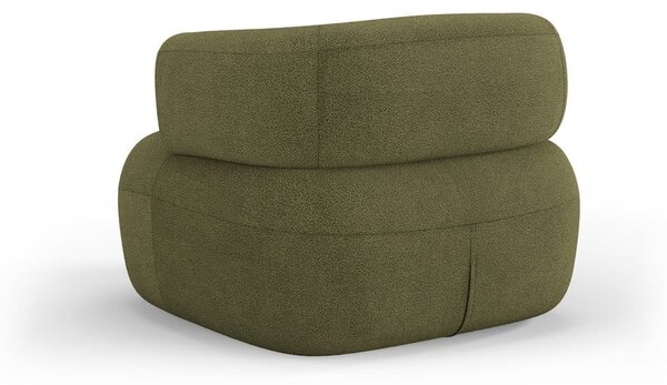Zöld buklé fotel Jenny – Micadoni Home
