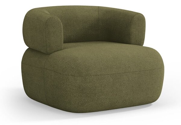 Zöld buklé fotel Jenny – Micadoni Home