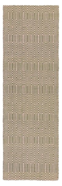 Világosbarna gyapjú futószőnyeg 66x200 cm Sloan – Asiatic Carpets