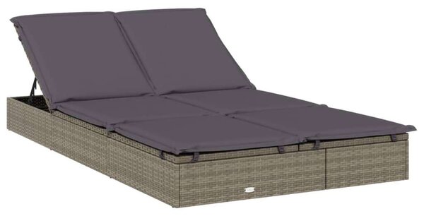 Polyrattan Napágy - 2 Személyes - Kerek Tető - 211x112x140 cm