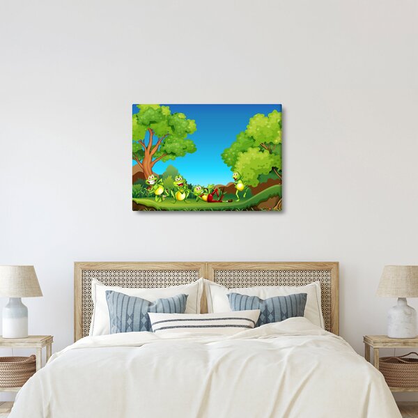 Kép - Boldog békák (70x50 cm)