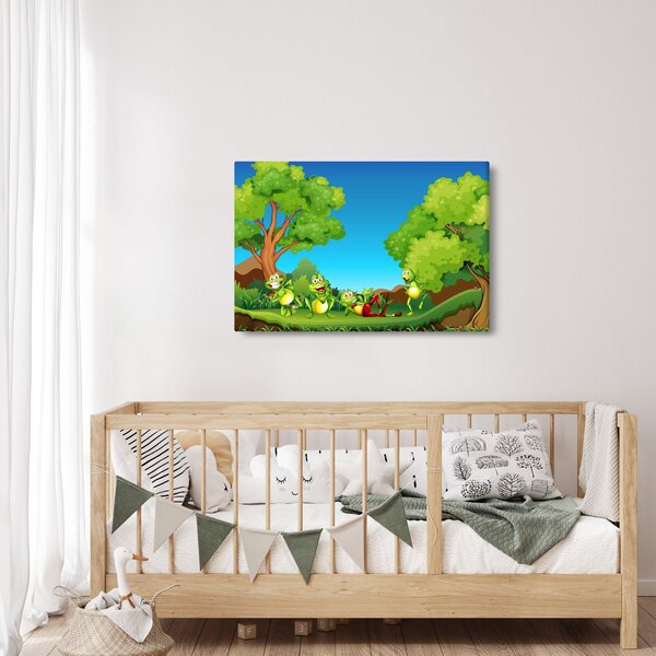 Kép - Boldog békák (90x60 cm)