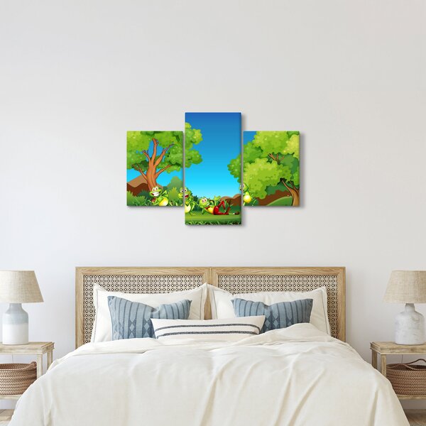 Kép - Boldog békák (90x60 cm)