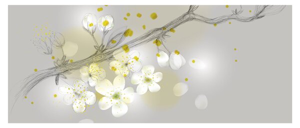Virágzó gally képe (120x50 cm)
