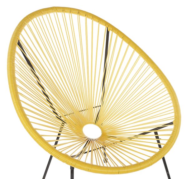 Kerti szék ACAPULCO II PE Rattan Sárga