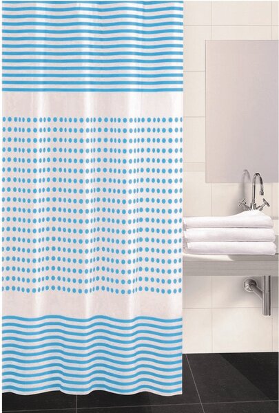 Darja zuhanyfüggöny, kék, 180 x 180 cm