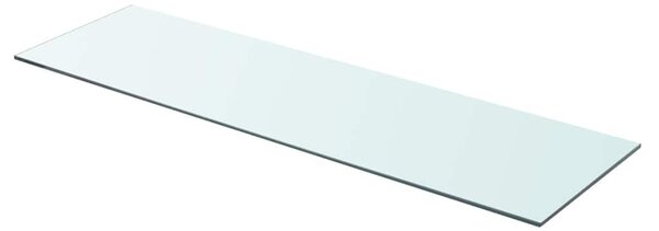 2 db átlátszó üveg paneles polc 90 x 25 cm