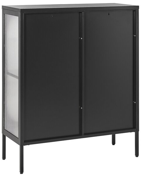 Vitrin SARRE Fém 90 cm Fekete