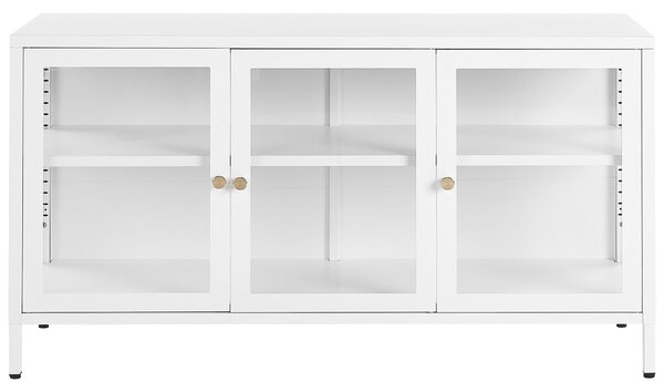 Vitrin NEWPORT Fém 115 cm Fehér